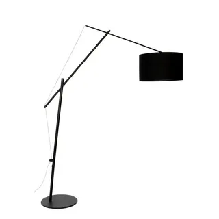 Trendmöbel24 Stehlampe Bogenlampe Tokio Black Minimalistisches Design in Schwarz, ohne Leuchtmittel schwarz