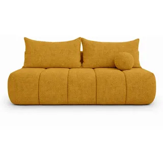 Kaiser Möbel Sofa, Gelb, Holz, 207x91x103 cm, Wohnzimmer, Sofas & Couches, Schlafsofas