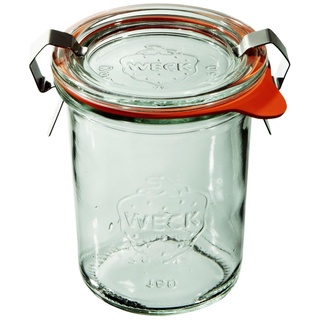 Weck Mini-Sturz 160 ml 12-teilig | Glas mit Deckel, Dichtung und 2 Verschlüssen | Zur Konservierung, Säften, luftdichten Aufbewahrung von trockenen Zutaten