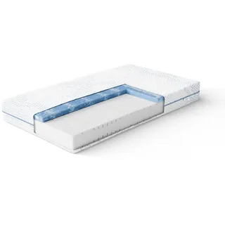 Gelschaummatratze NightSense® Gelax Gelschaum-Matratze, Luxusbetten24, 24 cm hoch, mit hochwertigem Gelax Doppeltuch-Bezug 140 cm x 200 cm x 24 cm