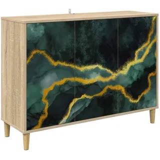 vidaXL Sideboard Wijhe 102 x 75 x 33 cm Braun