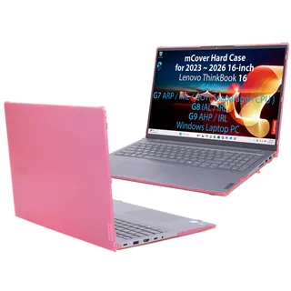 mCover Nur kompatibel mit Lenovo ThinkBook 16 G6 / G7 / G8 / G9 Series Windows Notebook-PC der Serie 2023–2026 (nicht für andere Lenovo-Modelle geeignet), Rosa