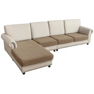Sunicol Sofabezug L Form, Jacquard Ecksofa Sitzkissenbezug, Stretch Couch Sofahusse, Sofa Überzug, Hochelastischer, Universal Couchbezug Für 1/2/3/4 Sitzer