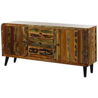 Massivmoebel24 Sideboard 180 x 86 x 45 cm mehrfarbig