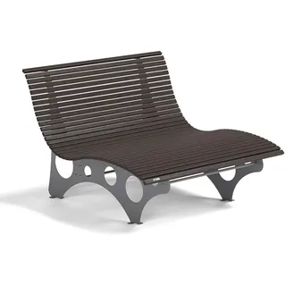 Home Deluxe Wellenliege NIRA Nussbaum