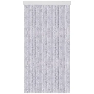 arsvita Flauschvorhang Ösen 80 x 220 cm Grau 1 St
