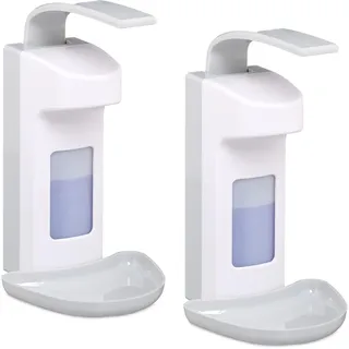 Relaxdays Seifenspender 500ml Grau