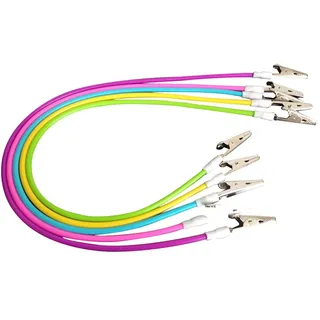 Multifunktions-Zahn-Silikon-Kette, Metall-Clips, Serviettenhalter, Lätzchen-Clips, Schürze, Handtuch, Servietten-Clip, Umhängeband, Serviettenkette für ältere Menschen, Erwachsene, Farbe zufällig