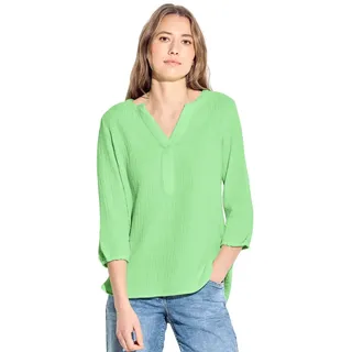 Cecil Damen B344669 Musselin Bluse, Matcha Lime, L - L