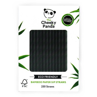 The Cheeky Panda Bambus Strohhalme Papier | 250 x Cocktail Strohhalme | Stark und Langlebig