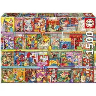 Educa - 1500-Teile-Puzzle für Erwachsene | The Kitschy Funbook Nook | Maße: 85 x 60 cm | Ab 14 Jahren (20568)