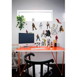 KOMAR Deko-Sticker Star Wars Heroes Villains 50 cm x 70 cm