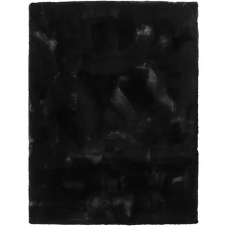 TT Home Hochflorteppich 120 x 160 cm Schwarz