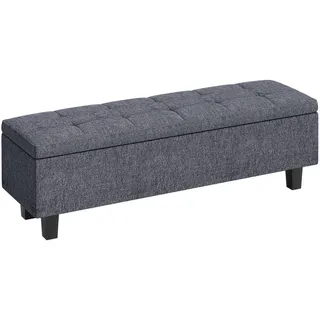 Homcom Polsterbank Dunkelgrau 138 x 40 x 45 cm