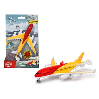 Dickie Toys - Decken-Flugzeug (18 cm) „Sky Flyer batteriebetriebener Deckenflieger mit Aufhängung für die Decke Spielzeug Kinder ab 3 Jahren, Mehrfarbig