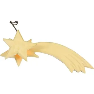 FADEDA Komet beleuchtet, LED/Höhe:13 cm/handbemalt/detailgetreue Krippen Figuren - Weihnachten Tisch Dekoration Krippe Zubehör