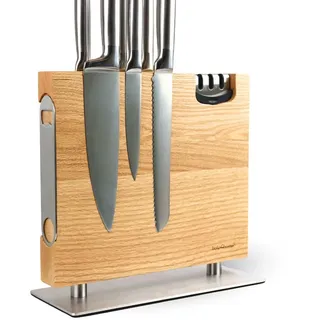 holz4home® Magnetischer Messerblock unbestückt Eiche