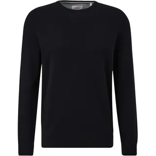 s.Oliver Basic Strickpullover Schwarz 3XL