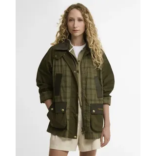 Barbour Modern Tartan Beadnell Casual Jacket - Jacke - Damen Dusky Green Tartan / Highland UK 8 / XS
