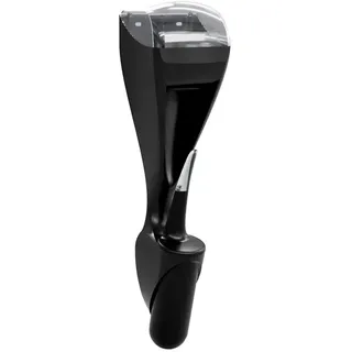 DUO TOILET Toilettenpapierspender mit WC-Garnitur schwarz für 1 Kleinrolle, platzsparende Lösung für kleine Waschräume