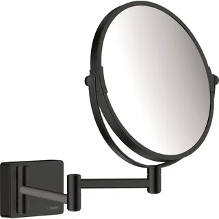 Rasierspiegel HANSGROHE "AddStoris" Spiegel Gr. B/H/T: 20,8 cm x 28,3 cm x 34,4 cm, schwarz (mattschwarz) Kosmetikspiegel