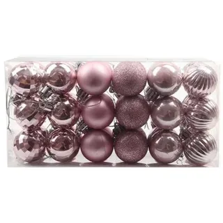 36-teiliges Set 4 Cm Große Weihnachtskugeln, Bruchsichere Kunststoffkugeln, Christbaumschmuck, Christbaumkugeln, Ornamente Für Geburtstags- Und Partydekorationen