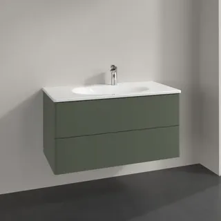 Villeroy & Boch Waschtischunterschrank 98,8 x 50,4 x 49,6 cm Leaf Green Matt