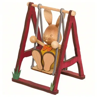Kuhnert Stupsi Hase auf Schaukel Holz 11 cm
