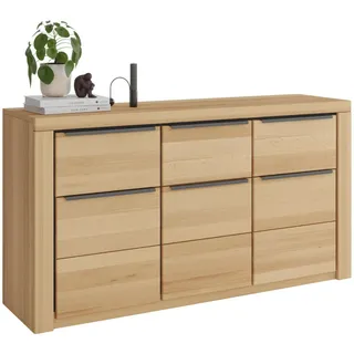 Livetastic Sideboard Brunei, Buche, Kunststoff, Buche,Buche,Buche,Buche, vollmassiv,vollmassiv,massiv,massiv, 3 Schublade(n) Schubladen, 160x80x40 cm, Holzmöbel, Kleinmöbel Holz, Holzkommoden, Sideboards Holz