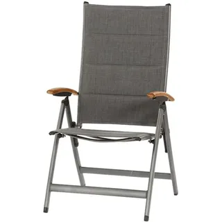 SIENA GARDEN Savin XL Klappsessel, graphit/grau, Aluminium/Texfabric
