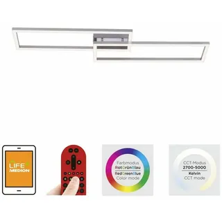 LeuchtenDirekt Deckenleuchte Leuchten Direkt Lola Smart LED Deckenleuchte Maxi, LED, Dimmbar ohne Bewegungsmelder Smart Home-fähig weiß