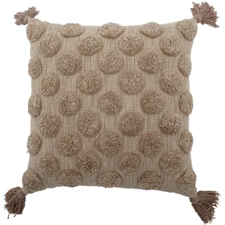 Bloomingville Kissen Binette, braun, Baumwolle