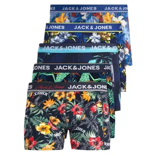 Jack & Jones Boxershorts Jacvel (5-St., 5er Pack) gute Passform durch elastische Baumwollqualität L