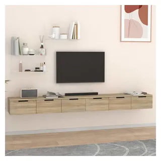 vidaXL Wandschränke 2 Stk. Sonoma-Eiche 100x30x30 cm Holzwerkstoff