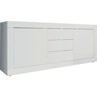 Sideboard »Basic«, weiß Hochglanz Lack, , 89371538-0 B/H/T: 210 cm x 86 cm x 43 cm