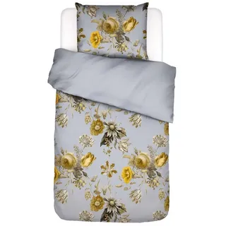 Essenza Bettwäsche Florean, Satin, 2 teilig, mit floralem Muster grau