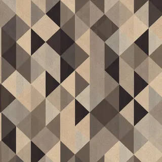 Bricoflor Moderne Dreieck Tapete Geometrische Wandtapete in Braun Grau Skandinavische Vliestapete mit Vinyl Ideal für Büro und Schlafzimmer