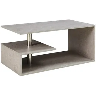 [en.casa] Haarlem Hellgrau Holz 90 x 50 x 41 cm