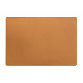 PuK Premium Leder Schreibtischunterlage | 60 x 40 cm aus recyceltem Leder | Schreibtischunterlage für Büro & Homeoffice | Wasserabweisend, rutsch... - Braun