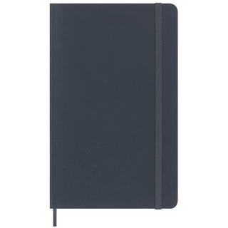 Moleskine Precious & Ethical Notizbuch, mit einer einer Geschenkbox, veganem Einband, Klettverschluss, Großformat 13 x 21 cm, Farbe Blau