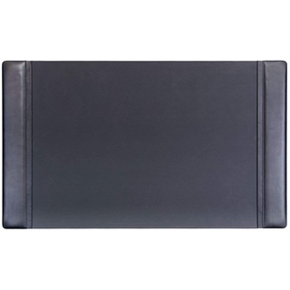 Dacasso Seitenschienen Luxuriöse Schreibtischunterlage aus Leder zum Schreiben – Executive Desk Surface Protector, Schwarz, 34” x 20”