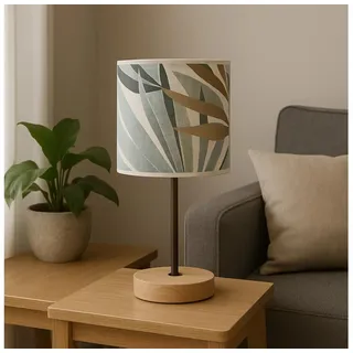 ONLI - Tischleuchte FLORA 1xE27/22W/230V 28 cm grün/golden - Grün/Gold