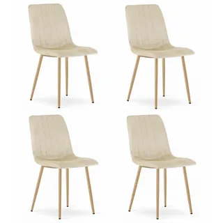 Best For Home Esszimmerstuhl Samt beige