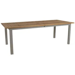 Brafab Lyon Ausziehtisch 224-304 x 100 x 76 cm Beige/Khaki