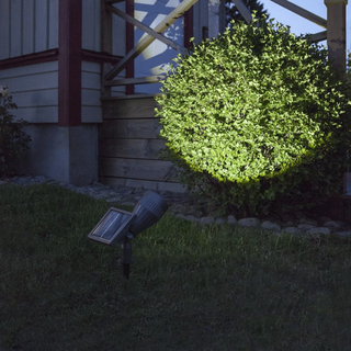 LED Solar Gartenspot - warmweiss - Gartenspie√ü - Solarpanel - D√§mmerungssensor - H: 15cm - 60lm
