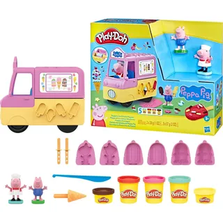PLAY-DOH Peppas Eiswagen Bastel-Set 3 x 56 g Dosen 2 x 28 g Dosen Modelliermasse