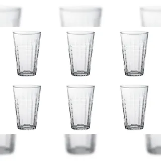 Duralex 6 x Longdrinkglas, Trinkglas, Hartglas, 33 cl, Ø  8 cm, Höhe: 12.5 cm