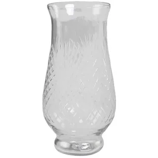 Chic Antique Vase mit Schliff hoch, H23/D11 cm, klar