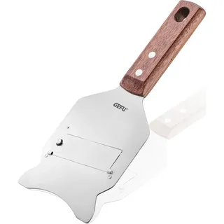 Gefu Gemüsehobel Lamezza, Braun, Silber, Holz, Metall, Walnuss, 8.4x2.5x22 cm, Kochen, Küchenhelfer, Küchenhobel
