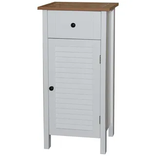 Hti-Living Badezimmerschrank 37 x 78 x 30 cm Braun/Weiß